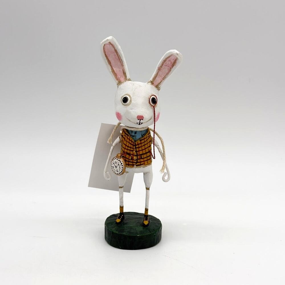 Lori Mitchell White Rabbit Alice In Wonderland Retired Figurine